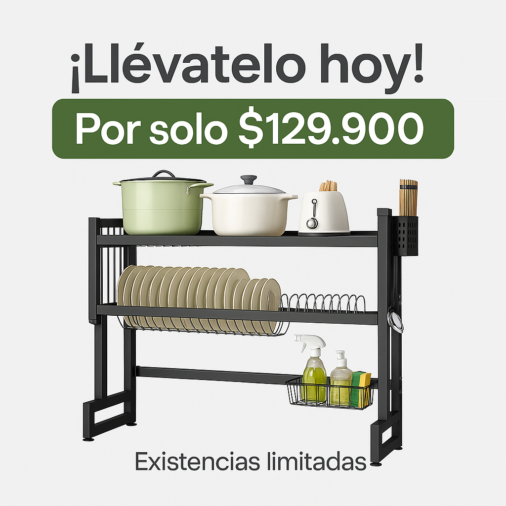 Tu cocina más limpia que nunca - ESCURRIDOR DE PLATOS