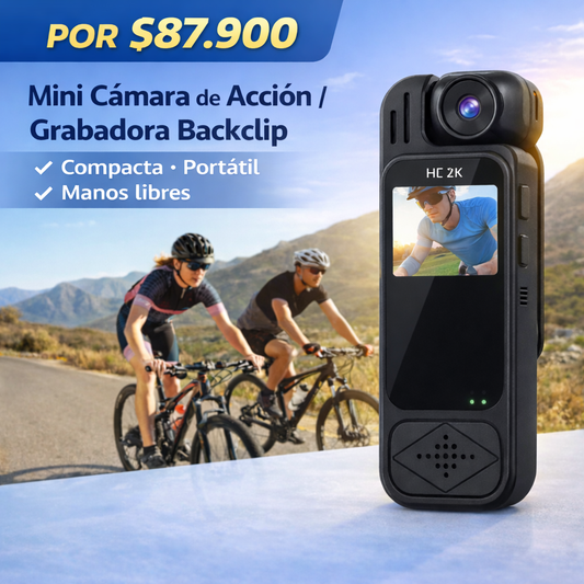 La cámara compacta que va contigo a todas partes - GRABADORA BACKFLIP