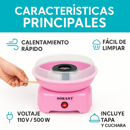 Haz algodones de azúcar en minutos y sorprende a todos - MAQUINA ALGODON DE AZUCAR.