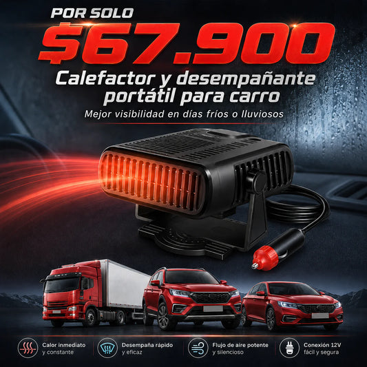 Ventilador Calefactor Portatil Carro