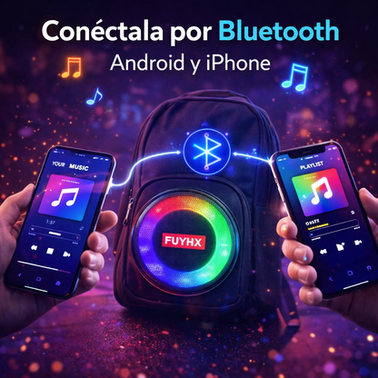 Tu música ahora camina contigo con la mochila parlante