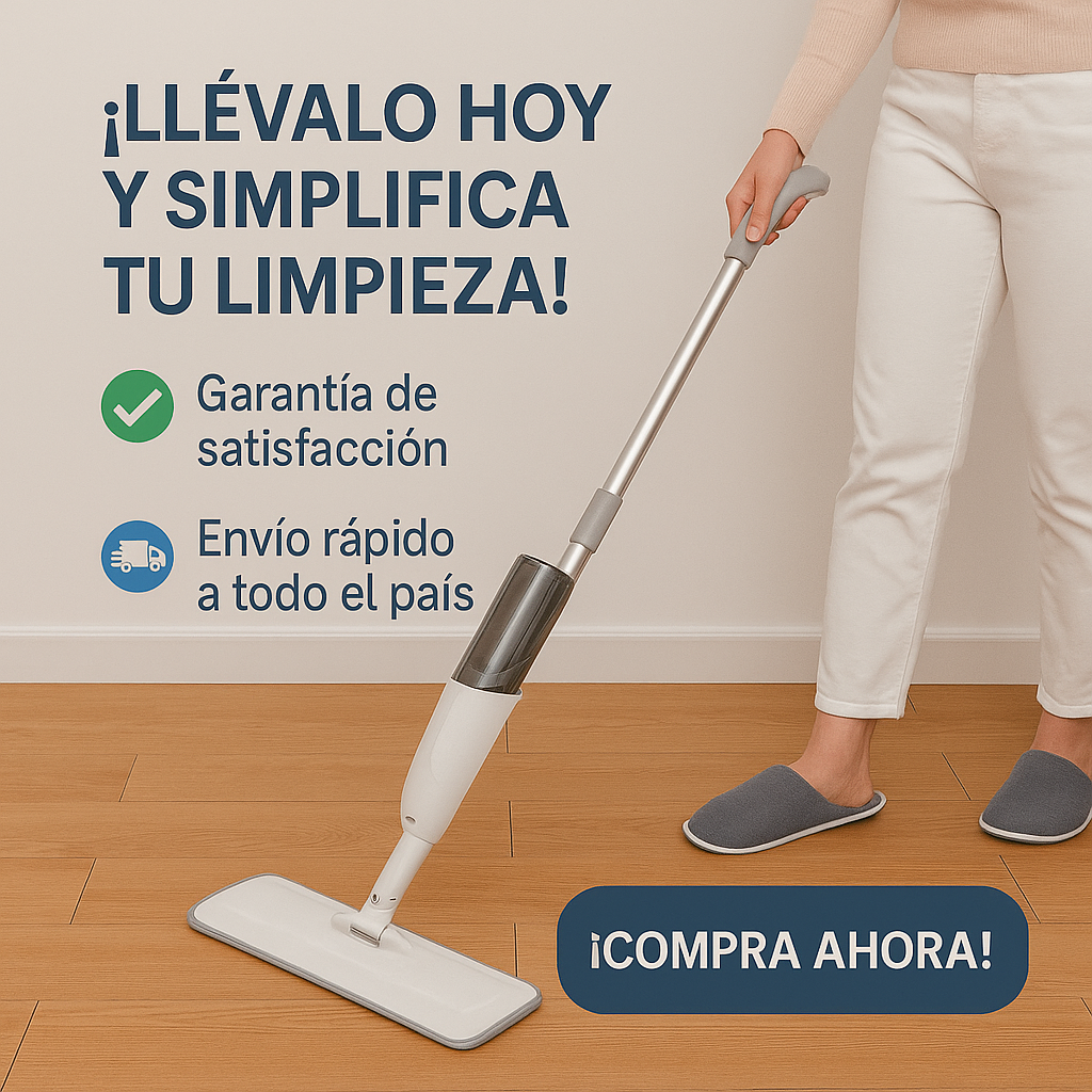Transforma tu manera de limpiar. - TRAPEADOR CON SPRAY