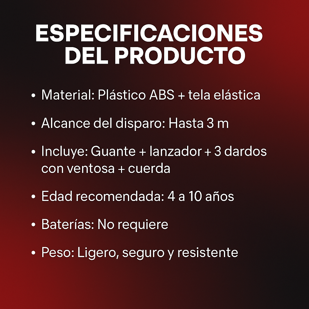 EXCLUSIVO GUANTE DE SPIDERMAN LANZADOR🕸️